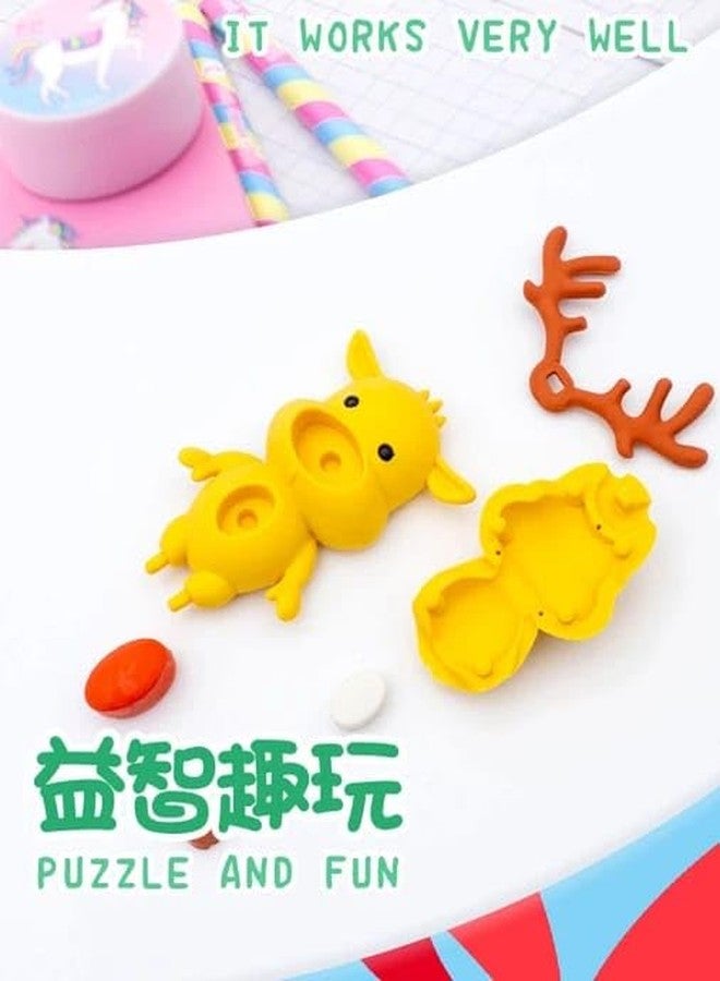 Tera13 TERA 13 Rubber Earser Gift Set for School, Pencil Eraser for Girls (4 pcs) Christmas Theme Gift Eraser, Non Toxic Eraser for Kids, Christmas Gifts Eraser, Santa Shape Eraser Rubber - Image 3